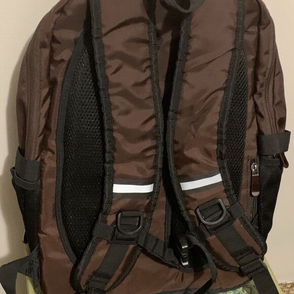 NWOT New Brandname: DAINTY Bookbag Backpack Diaper Bag Chocolate Brown - Picture 3 of 10